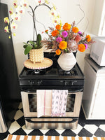 Xela Light Pink Jaspe Kitchen Towel