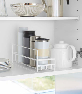 Glass and Mug Cabinet Organizer - Steel - By Baano