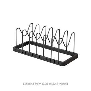 Adjustable Pot Lid Organizer - Steel - By Baano