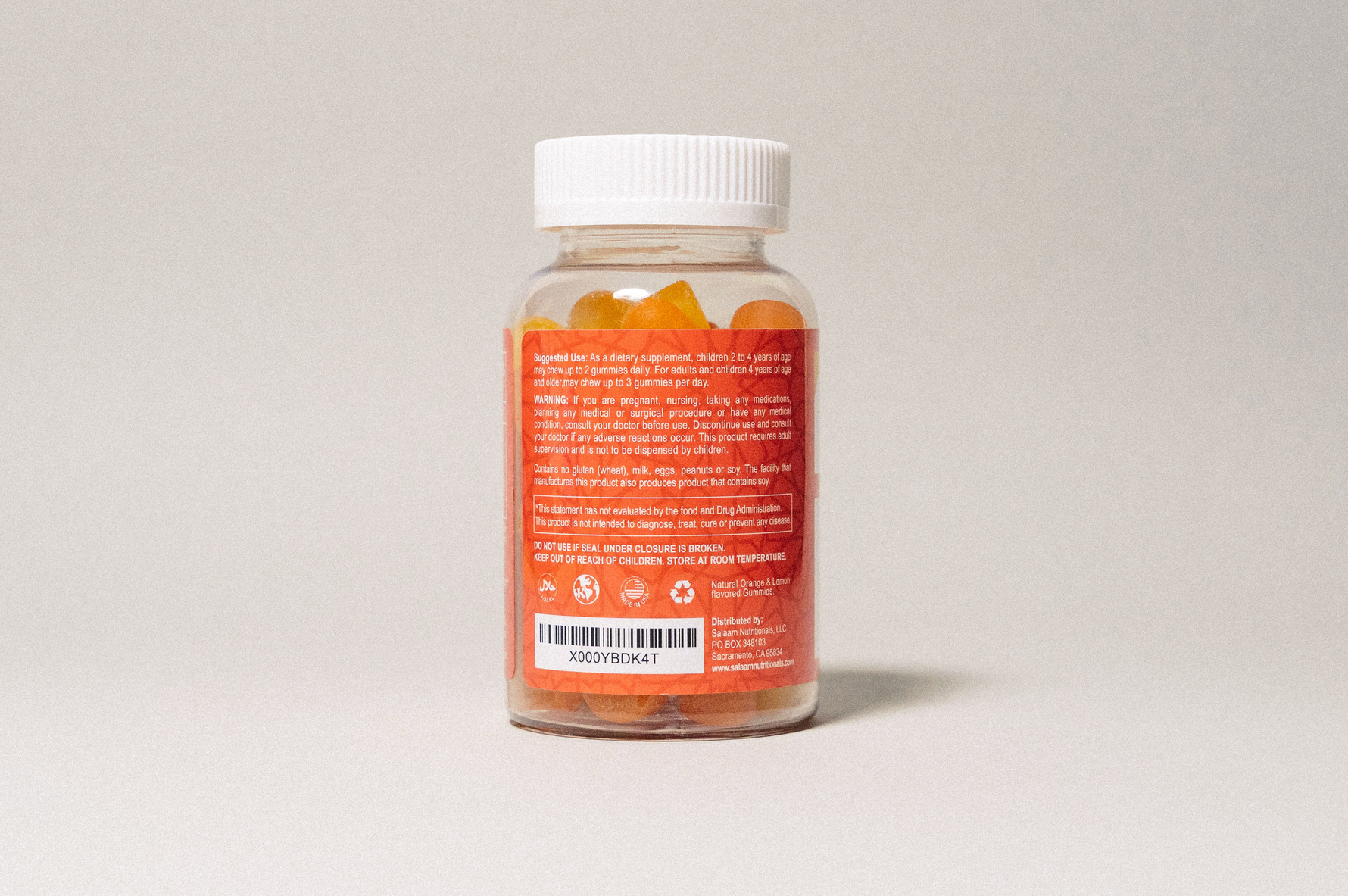 Halal Omega 3, 6 & 9 Gummies with DHA for Kids - 60 Count | Salaam Nutritionals - By Baano