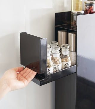 Two-Tier Sliding Drawer Seasoning Rack - Steel - By Baano