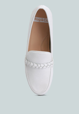 Kita Braided Strap Detail Loafers