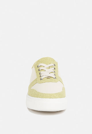 Kjaer Dual Tone Leather Sneakers