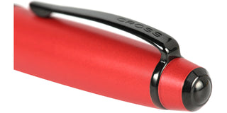 Bailey™ Matte Red Lacquer Stainless Steel Fine Nib Fountain Pen - By Baano