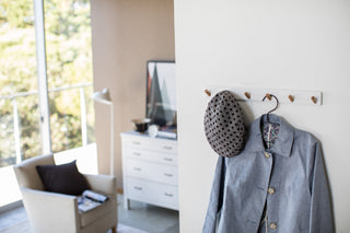 Wall-Mounted Coat Rack - Steel + Wood - By Baano