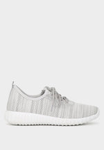 Knitted Black Walking Sneakers