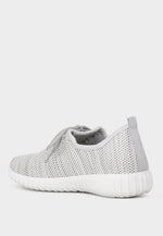 Knitted Black Walking Sneakers