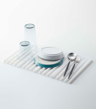 Folding Dish Drainer Mat & Trivet - Silicone - By Baano
