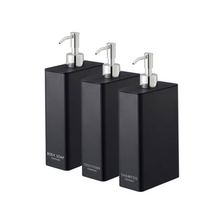 Rectangle Dispenser Bundle - Shampoo, Conditioner, and Body Soap - By Baano