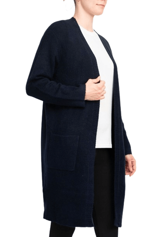 Velvet Heart Open Front Long Sleeve Ribbed Cuffs and Hem Knit Oversize Cardigan with Pockets - Glamourous Grace
