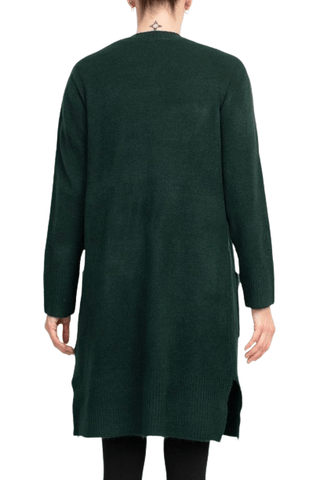 Velvet Heart Open Front Long Sleeve Ribbed Cuffs and Hem Knit Oversize Cardigan with Pockets - Glamourous Grace