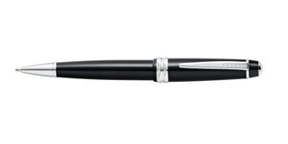 Bailey Light™ Glossy Black Resin Ballpoint Pen - By Baano