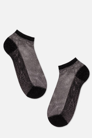 Ankle Socks Conte Active - 277 Viscose With Openwork Weaving - By Baano