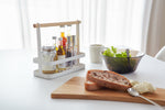 Tabletop Storage Caddy - Steel + Wood - By Baano
