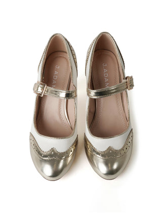 Kym | Gold/White