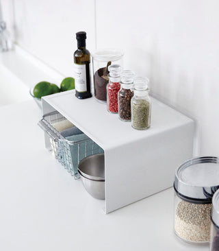 Stackable Countertop Shelf - Two Sizes - Steel - By Baano