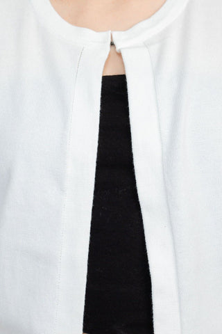 Nina Leonard Crew Neck Hook Closure 3/4 Bishop Sleeves Knit Cardigan - Glamourous Grace