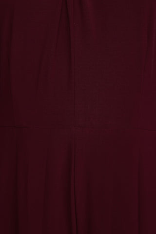 Nina Leonard Crossed Neck Sleeveless Keyhole Back Solid Jersey Jumpsuit - Glamourous Grace