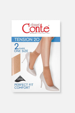 Socks Conte Tension 20 Den (2 pairs) - By Baano