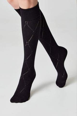 Cotton Knee Highs Conte Classic 007 - By Baano