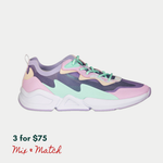 LA Gear Women's Mid-City Lowtop | Lavender x Pink