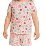 Ladybug Flower Garden Summer Pajama Set - By Baano