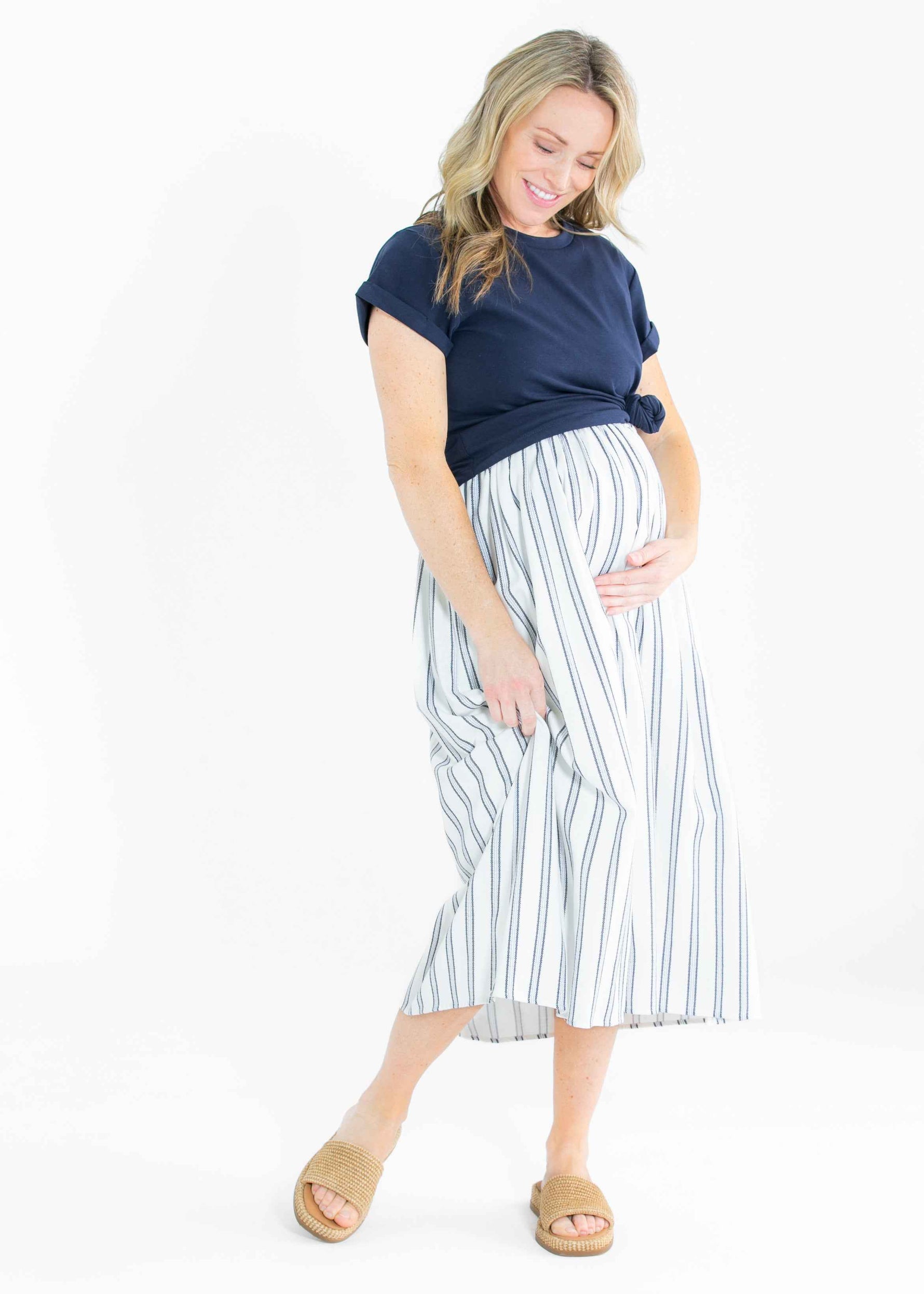 Laken Striped Midi Dress - FINAL SALE - Glamourous Grace