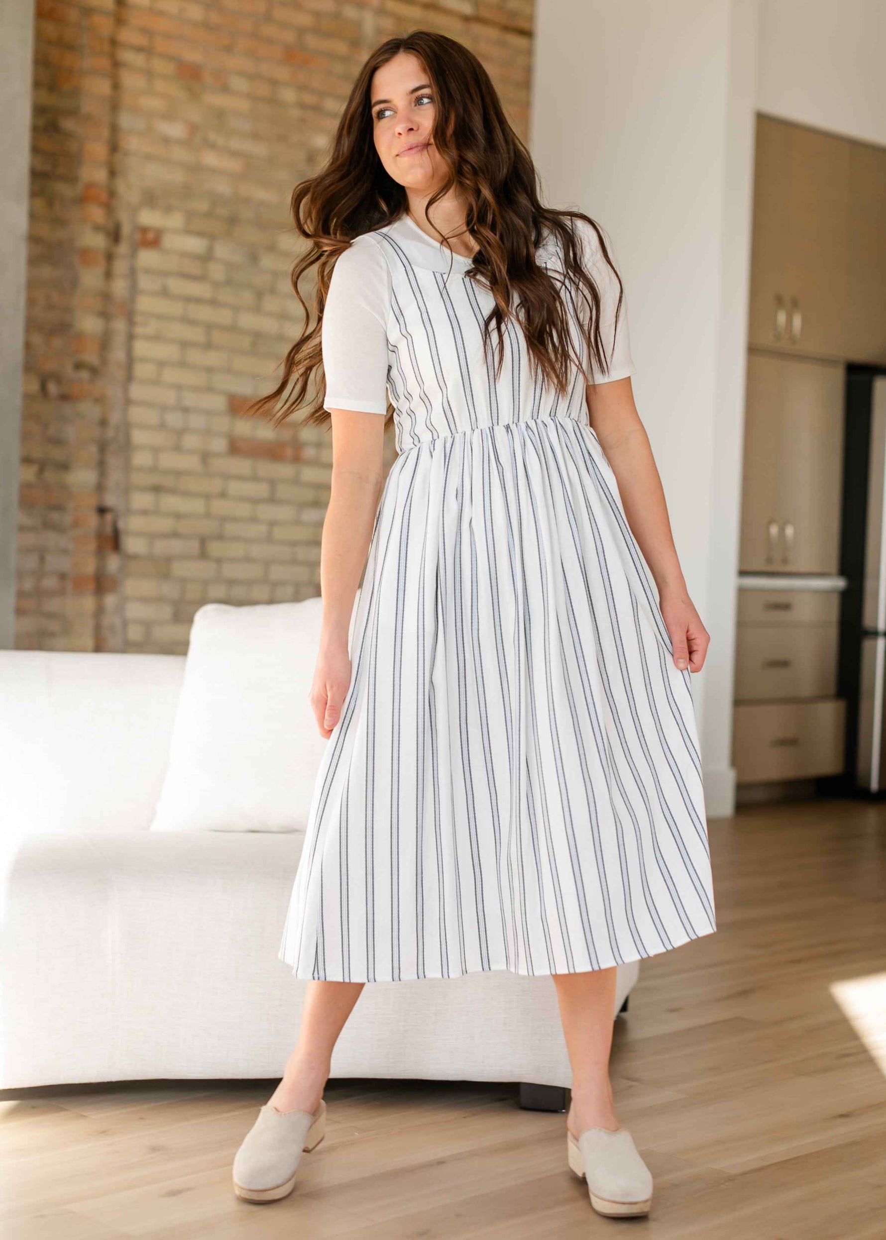 Laken Striped Midi Dress - FINAL SALE - Glamourous Grace