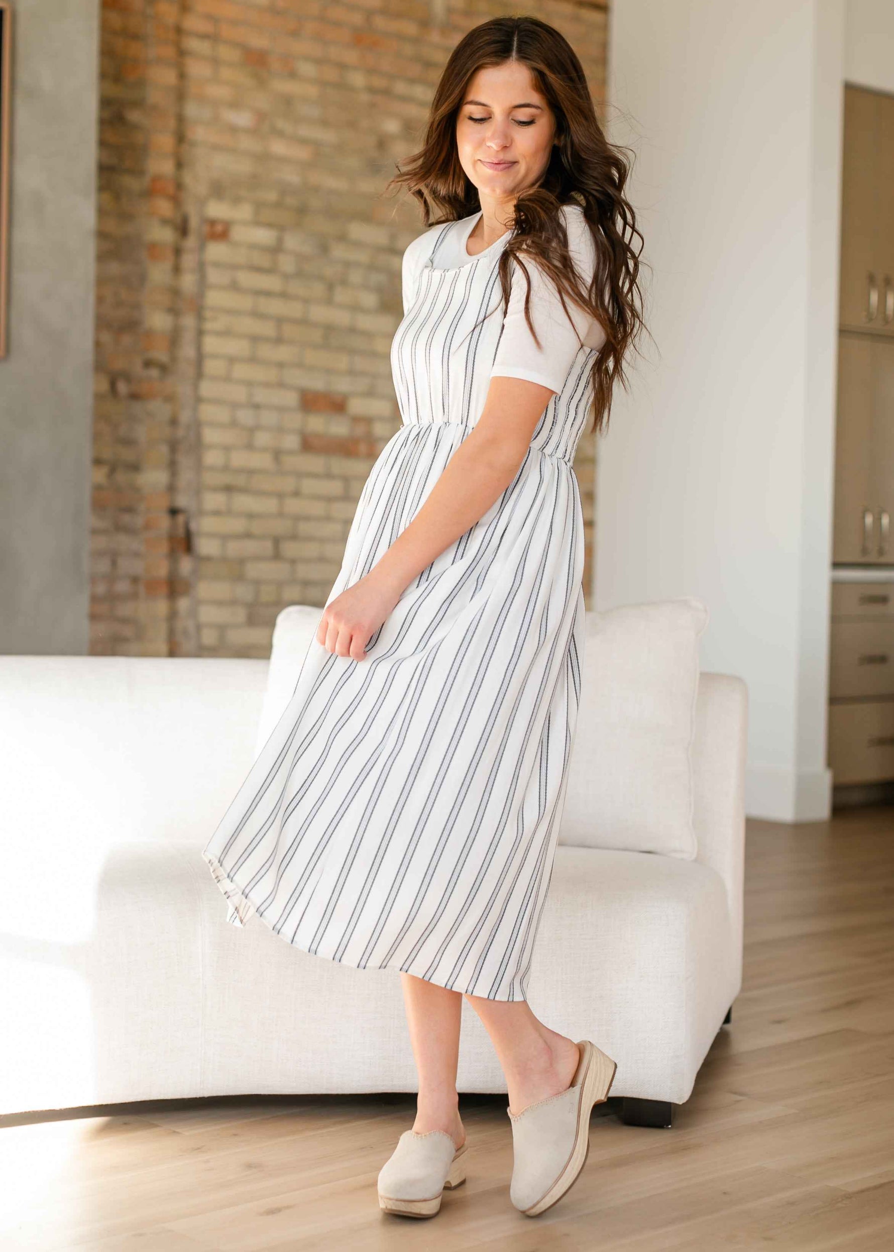 Laken Striped Midi Dress - FINAL SALE - Glamourous Grace