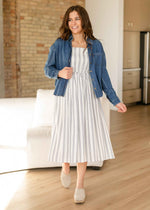 Laken Striped Midi Dress - FINAL SALE - Glamourous Grace