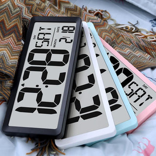 Large Digital Wall Clock Modern Design Home Vintage Wall Clock Digital Smart  Large Digital Wall Clock, Battery Operated Alarm Clocks for Bedroom Home Decor Count Up & Down Timer Arabic Numerals Night Light Wall Clock Stevvex