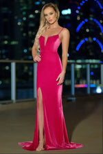SHANTI VELVET GOWN - PINK - FINAL SALE