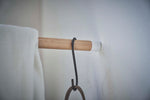 Corner Leaning Coat Hanger (63" H)  - Steel + Wood - By Baano