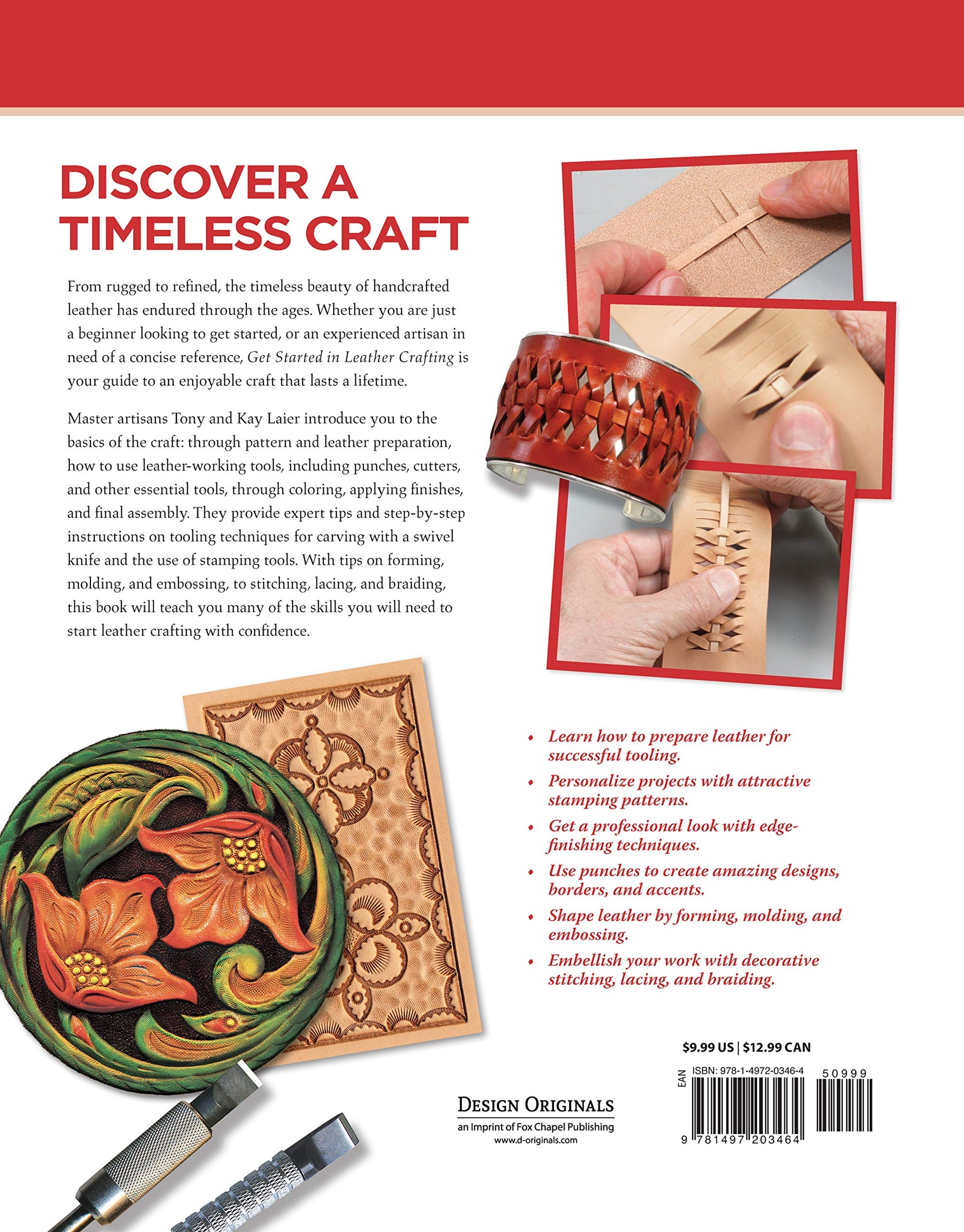 Get Started in Leather Crafting: Step-by-Step Techniques and Tips for Crafting Success (Spiral Bound) - By Baano