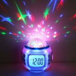 LED Digital Alarm Clock Alarm Clock for Kids Clocks Digital with LED Display Projection Music Star Sky Projection Calendar Thermometer Snooze Starry Star Glowing Alarm Clock For Children Baby Room Calendar Thermometer Night Light Projector Stevvex