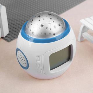 LED Digital Alarm Clock Alarm Clock for Kids Clocks Digital with LED Display Projection Music Star Sky Projection Calendar Thermometer Snooze Starry Star Glowing Alarm Clock For Children Baby Room Calendar Thermometer Night Light Projector Stevvex