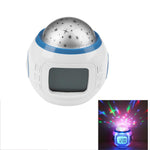 LED Digital Alarm Clock Alarm Clock for Kids Clocks Digital with LED Display Projection Music Star Sky Projection Calendar Thermometer Snooze Starry Star Glowing Alarm Clock For Children Baby Room Calendar Thermometer Night Light Projector Stevvex