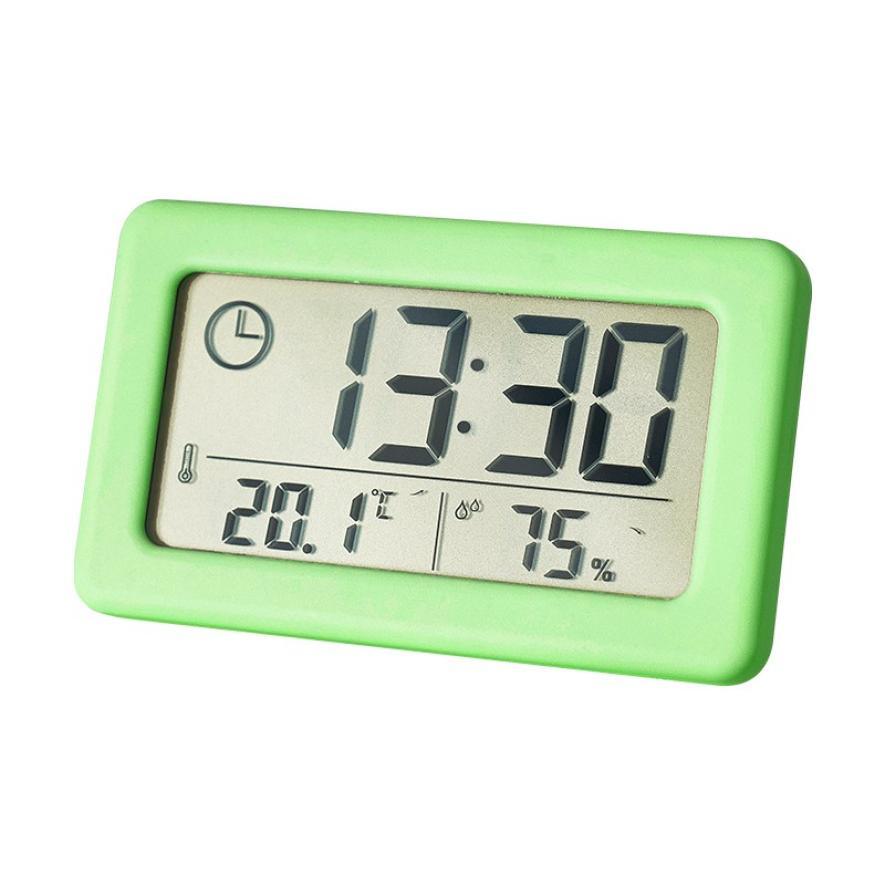 LED Digital Clock Digital Alarm Clock Battery Operated Small Desk Clocks with Smart Night Light Date Indoor Temperature LCD Electronic Clock for Bedroom  Electronic Digital Screen Desktop Clock for Home Office Backlight Snooze Desk Clocks Stevvex