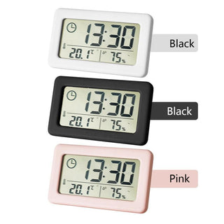 LED Digital Clock Digital Alarm Clock Battery Operated Small Desk Clocks with Smart Night Light Date Indoor Temperature LCD Electronic Clock for Bedroom  Electronic Digital Screen Desktop Clock for Home Office Backlight Snooze Desk Clocks Stevvex
