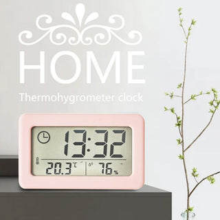LED Digital Clock Digital Alarm Clock Battery Operated Small Desk Clocks with Smart Night Light Date Indoor Temperature LCD Electronic Clock for Bedroom  Electronic Digital Screen Desktop Clock for Home Office Backlight Snooze Desk Clocks Stevvex