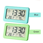 LED Digital Clock Digital Alarm Clock Battery Operated Small Desk Clocks with Smart Night Light Date Indoor Temperature LCD Electronic Clock for Bedroom  Electronic Digital Screen Desktop Clock for Home Office Backlight Snooze Desk Clocks Stevvex