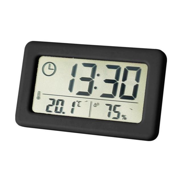 LED Digital Clock Digital Alarm Clock Battery Operated Small Desk Clocks with Smart Night Light Date Indoor Temperature LCD Electronic Clock for Bedroom  Electronic Digital Screen Desktop Clock for Home Office Backlight Snooze Desk Clocks Stevvex