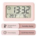 LED Digital Clock Digital Alarm Clock Battery Operated Small Desk Clocks with Smart Night Light Date Indoor Temperature LCD Electronic Clock for Bedroom  Electronic Digital Screen Desktop Clock for Home Office Backlight Snooze Desk Clocks Stevvex