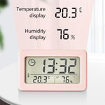 LED Digital Clock Digital Alarm Clock Battery Operated Small Desk Clocks with Smart Night Light Date Indoor Temperature LCD Electronic Clock for Bedroom  Electronic Digital Screen Desktop Clock for Home Office Backlight Snooze Desk Clocks Stevvex