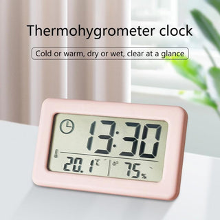 LED Digital Clock Digital Alarm Clock Battery Operated Small Desk Clocks with Smart Night Light Date Indoor Temperature LCD Electronic Clock for Bedroom  Electronic Digital Screen Desktop Clock for Home Office Backlight Snooze Desk Clocks Stevvex