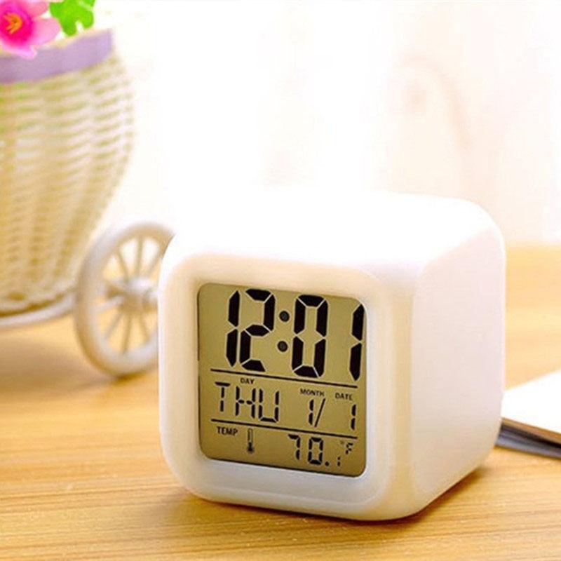 LED Digital Smart Alarm Clock Electronic Desktop Clocks LCD Display Showing Time Alarm Date Bedside Alarm Clocks with Snooze for Bedroom Kitchen Office Battery Operated  Watch Table Electronic Desktop Clocks USB Wake Up Clock Wake Up Time Stevvex