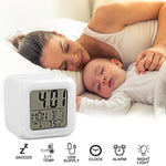 LED Digital Smart Alarm Clock Electronic Desktop Clocks LCD Display Showing Time Alarm Date Bedside Alarm Clocks with Snooze for Bedroom Kitchen Office Battery Operated  Watch Table Electronic Desktop Clocks USB Wake Up Clock Wake Up Time Stevvex