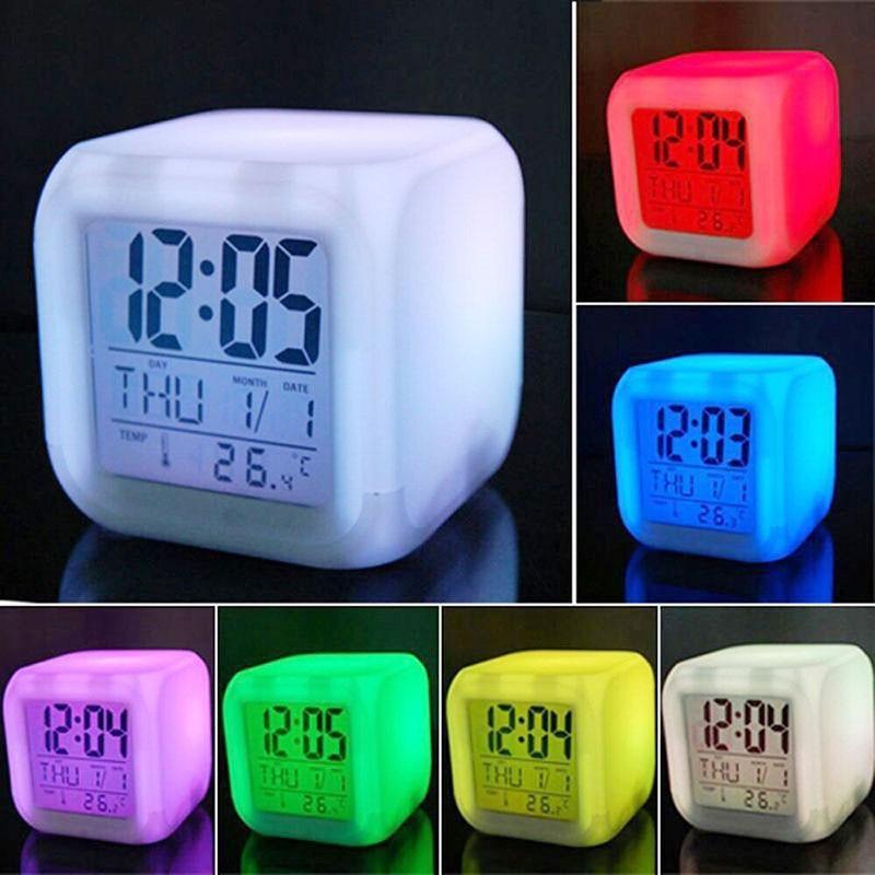 LED Digital Smart Alarm Clock Electronic Desktop Clocks LCD Display Showing Time Alarm Date Bedside Alarm Clocks with Snooze for Bedroom Kitchen Office Battery Operated  Watch Table Electronic Desktop Clocks USB Wake Up Clock Wake Up Time Stevvex