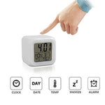 LED Digital Smart Alarm Clock Electronic Desktop Clocks LCD Display Showing Time Alarm Date Bedside Alarm Clocks with Snooze for Bedroom Kitchen Office Battery Operated  Watch Table Electronic Desktop Clocks USB Wake Up Clock Wake Up Time Stevvex
