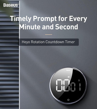 LED Magnetic Digital Timer For Kitchen Cooking Countdown Alarm Clock Digital Kitchen Timer, Large Magnetic LED Countdown Timer with Constant Light Function for classrooms 3-Level Volume Quiet Egg Timer for Children  Electronic Cooking Countdown Timer Stevvex